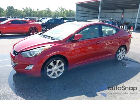 2011 Hyundai Elantra Limited (Ulsan Plant) from USA, damaged, VIN KMHDH4AE1BU131280